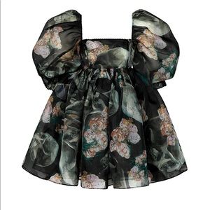 Selkie The Skull of a Skeleton Puff Dress